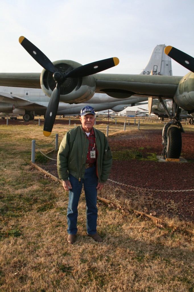 Bill Hiller at Castle Air Museum, where he volunteers in the restoration hangar.
