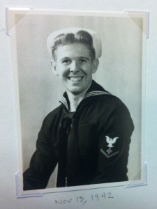 Ivan Hudson as a teenage Navy enlistee.