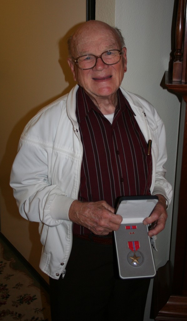 Vern Thompson with his Bronze Star