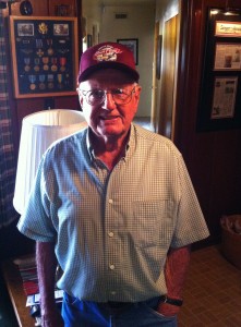 94-year-old John Wagenhalls in his Sanger, California home