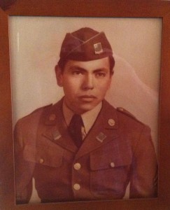 Augie Chavez during World War II.