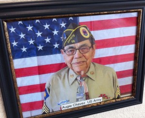 You'll find this photo on the Wall of Honor at Walnut Park Senior Living in Visalia.