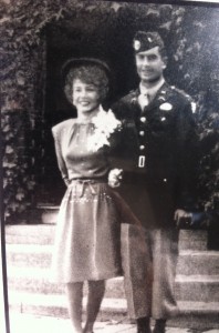Judy and Bill on their wedding day in 1945