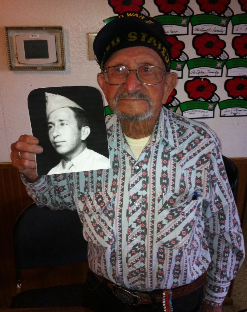 94-year-old Francisco Paredes at his favorite haunt, the VFW post in Atwater.