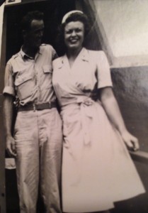 Bill and Helen Kearney on Saipan not long after they met.