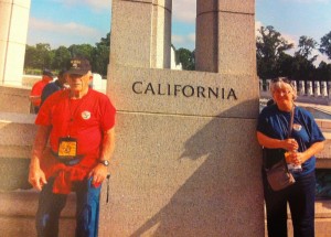 Warren and his daughter, Billie, visiting the National World War II Memorial with Central Valley Honor Flight. For more photos, visit the Hometown Heroes facebook page.