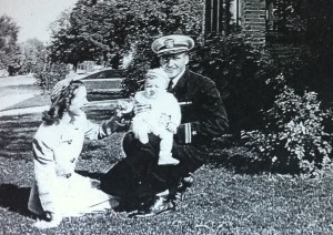 Lenore and Gordon Caldis with the first of their 5 children, Jack, in 1946.
