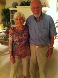 Cressida and Ray Maloney after 70 years of marriage. 