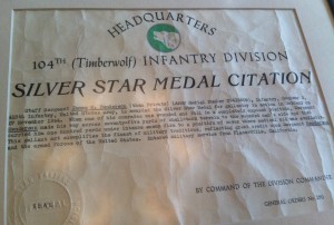 Jim's Silver Star citation.