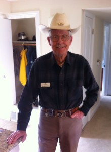 92-year-old Allen Rasmussen is known as "Cowboy" at the Terraces at San Joaquin Gardens.