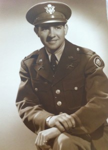 Alan Dunbar during his days with the 106th Infantry Division.