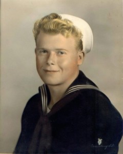 Leon Christensen after joining the Navy