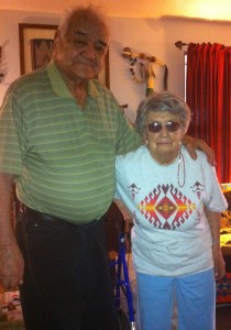 Seth and Elfrieda Irving after nearly 68 years of marriage.