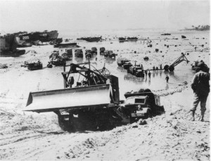 Saipan, 1944. Lon Simmons was there, serving on LST-205, visible in the left rear of the photo.