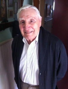 95-year-old Ed Ellington on the day of our interview at his sister's home in Reedley, CA