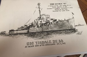 Bob's ship earned the nickname "The Lucky T" after escaping major damage during World War II.