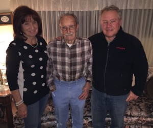 Max De St. Jeor at home in Orem, UT with his daughter, Maxine, and son, Dave.