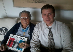 Joe Sakato and host Paul Loeffler on the day of our interview in 2011.