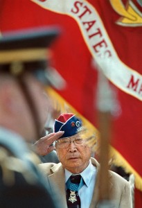 (Michael Williamson/The Washington Post) George T. "Joe" Sakato on Veterans Day, 2000 in Washington, D.C. Click HERE to read Joe's obituary in the Washington Post.