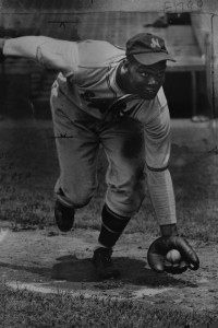 Monte Irvin playing for the Newark Eagles.