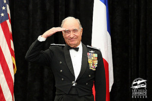 Steve after receiving the French Legion of Honor medal at the San Diego Air & Space Museum in 2010.