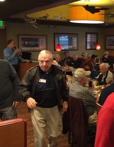 Royce Williams mingling with his fellow Old Bold Pilots in Oceanside, CA.
