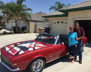 Jack and Carol Craig with their 1967 Camaro convertible. For more photos, visit the Hometown Heroes facebook page.