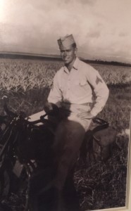 Roy Cotner on Oahu during World War II.