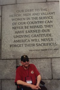 Vito visited the National World War II Memorial with Central Valley Honor Flight.