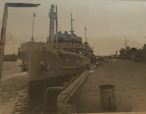 This view of the USS Recovery gives you an idea of just how far Mike De Cesare fell.