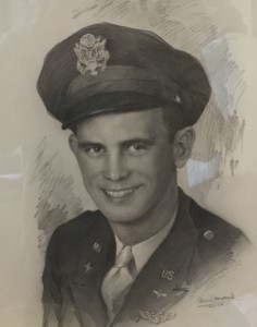 Leon Asbury was killed in his P-47 in Italy in February 1945. This image of Leon hangs in his brother's bedroom.